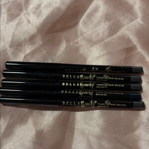 Belle Beauty Slate Gray Retractable Eyeliner Pencils - Set of 5
